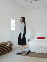 ONE-SHOULDER ELASTIC T (MELANGE)