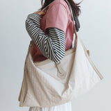 バックルクロスバッグ (Check Ivory)