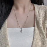All surgical steel sea conch shell necklace