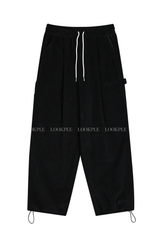 And double corduroy Carpenter Bendable Wide Pants