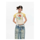 BETWEENAND x sunonebird ラグランスリーブツートーンTシャツ