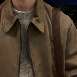 Cali Suede Overfit Rivet Bruson Jacket