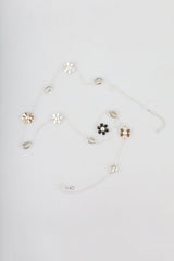 Flower multi-chain necklace