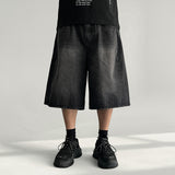 Draw Side Pintuck Washing Denim Bermuda Pants (5 colors)