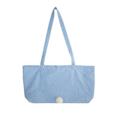 Star Bunny Tail Tote Bag _ Baby blue