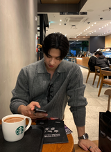 all-day cloth knit collar cardigan