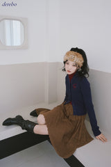Real Button Embroidered Knit Cardigan