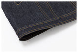 Raw Denim Fitted Work Jacket