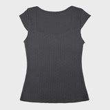 デイジーTシャツ_GREY