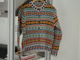 Nordic round knit cardigan