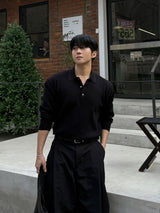 Hachi flow collar knit