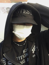 ブラックミックスチェーンネックレス(シルバー)