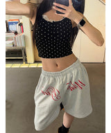 Dot lace sleeveless(2color)