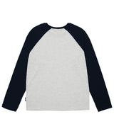 USA Flag Raglan Long Sleeve T-Shirt Navy