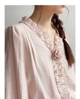 Romantic Rose Pleated Blouse – Perfect for Wedding Guest Outfits