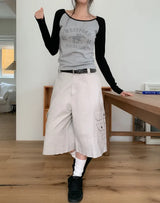 Mont Damaged Multi-Pocket Bermuda Pants