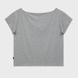 マルチーズギャルオフショルダーハーフスリーブTシャツ