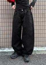 ソリッドツイルワイドパンツ
