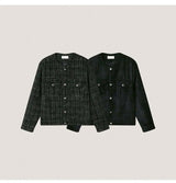 [F/W] Black line tweed jacket(2color)