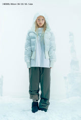 Reversible Check Padded Jacket / Ivory