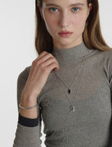 26SS★ [Premium Plating] Ice Block Cuff Bangle