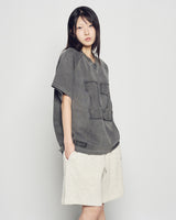 26SSピグメント オーバーサイズ ラグビー ショートスリーブ Tシャツ