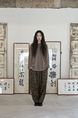 ヴィンテージ P. ダイイングカットアウトボックスTシャツ (Brown)
