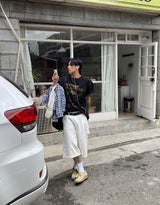 No.1224 skateboard half T (3color)