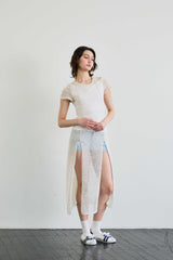 WITTY KNIT ONE-PIECE / IVORY