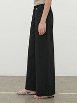 (PT-5682)ESSENTIAL SOLID WIDE PANTS