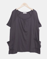 キャロットルーズフィットショートスリーブポケットTシャツ