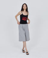 CONY CALL OUT BABY RIB TANK TOP / BLACK