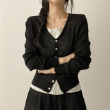 Summer Cool Light Slim Fit 🤍 V-Neck Summer See-Through Cardigan
