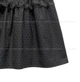 Pereu Dot Frill Midi Skirt
