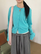 Weaver Loose Fit Color Knit Cardigan (8c)