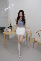 French mini frill skirt