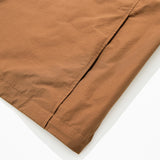 Nylon RIB Pullover Jacket - CAMEL