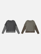 Mocha Dot Layered T-Shirt (2c)