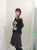 Numbering loose sweatshirt