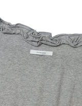 オフショルダー ラッフル トップ(GREY)