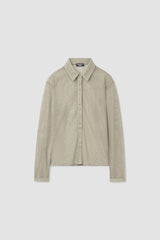 Sheer Mesh Shirt / Beige