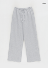 [B-BASIC] Stripe Wide Banding Pants