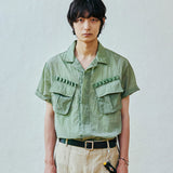 ripstop off duty fatigue shirt sage green