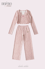 モブ レオパード スリーピース トレーディング セットアップ (CARDIGAN)