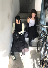ドローストリングツイストノースリーブ