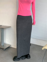 WOOL SOFT LONG SKIRT (4COLOR)