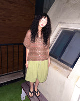 (2color) Linen Bermuda Banding Pants