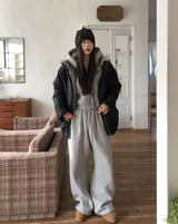 OUNCE Fur Shearling Down Jumper