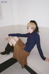 Real Button Embroidered Knit Cardigan