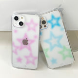 Blue-Shine Star Phone Case_hardmatt
